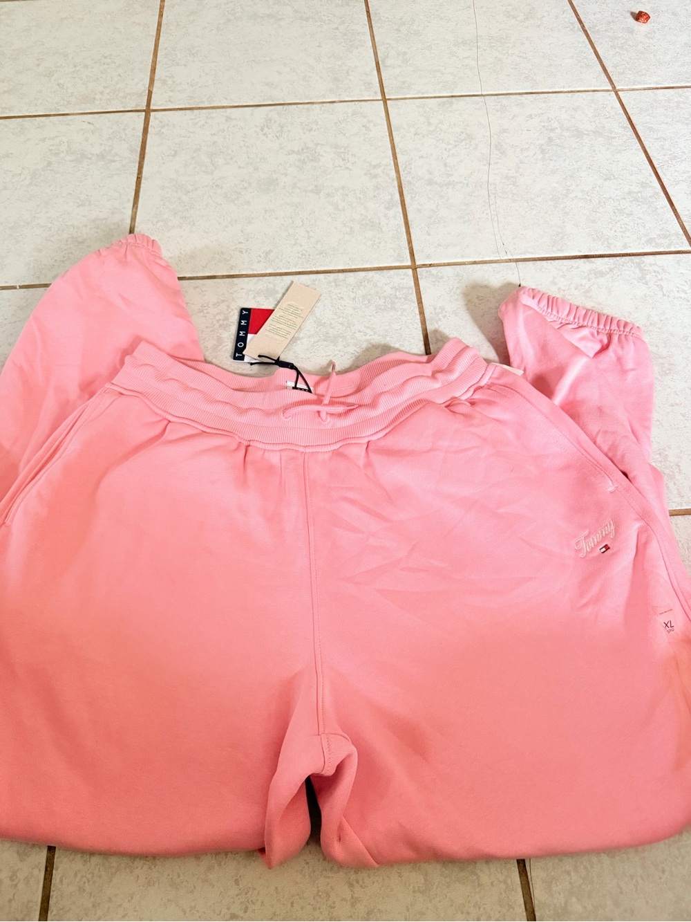 Tommy Hilfiger womems Pink Sweatpants Joggers